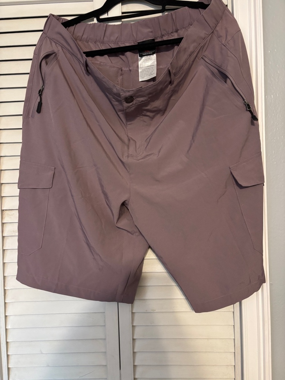 Women's Cargo Shorts - Mauve Utility Style